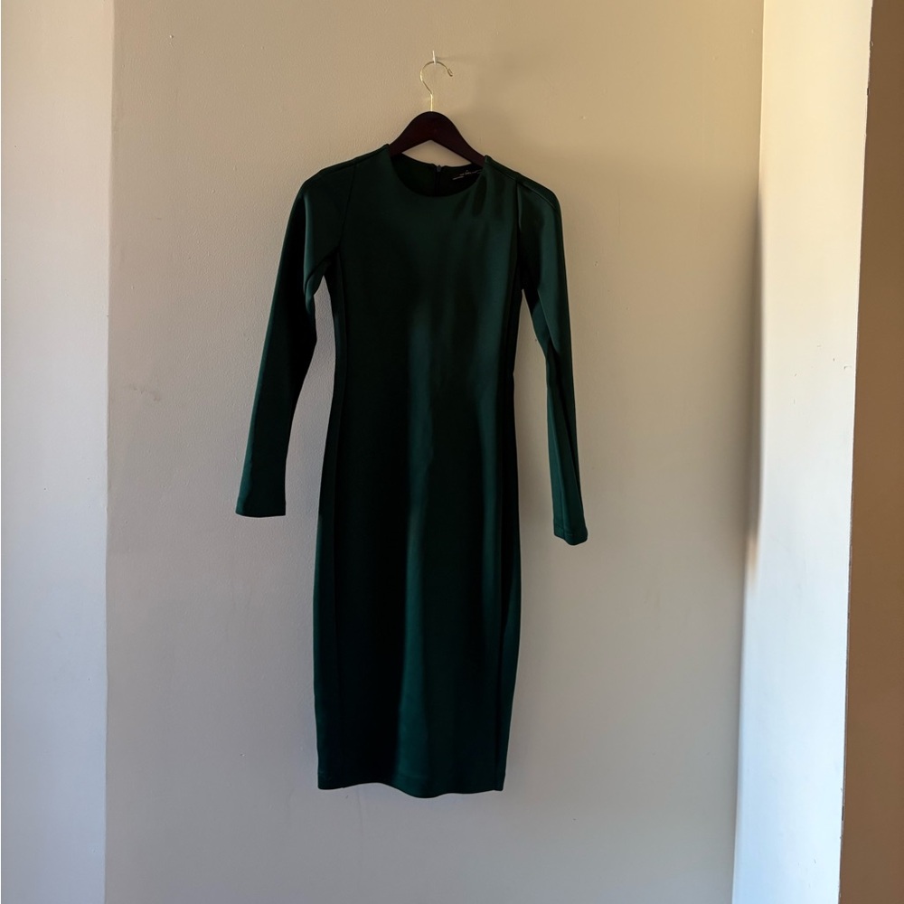 Zara Dark Green Long Sleeve Dress